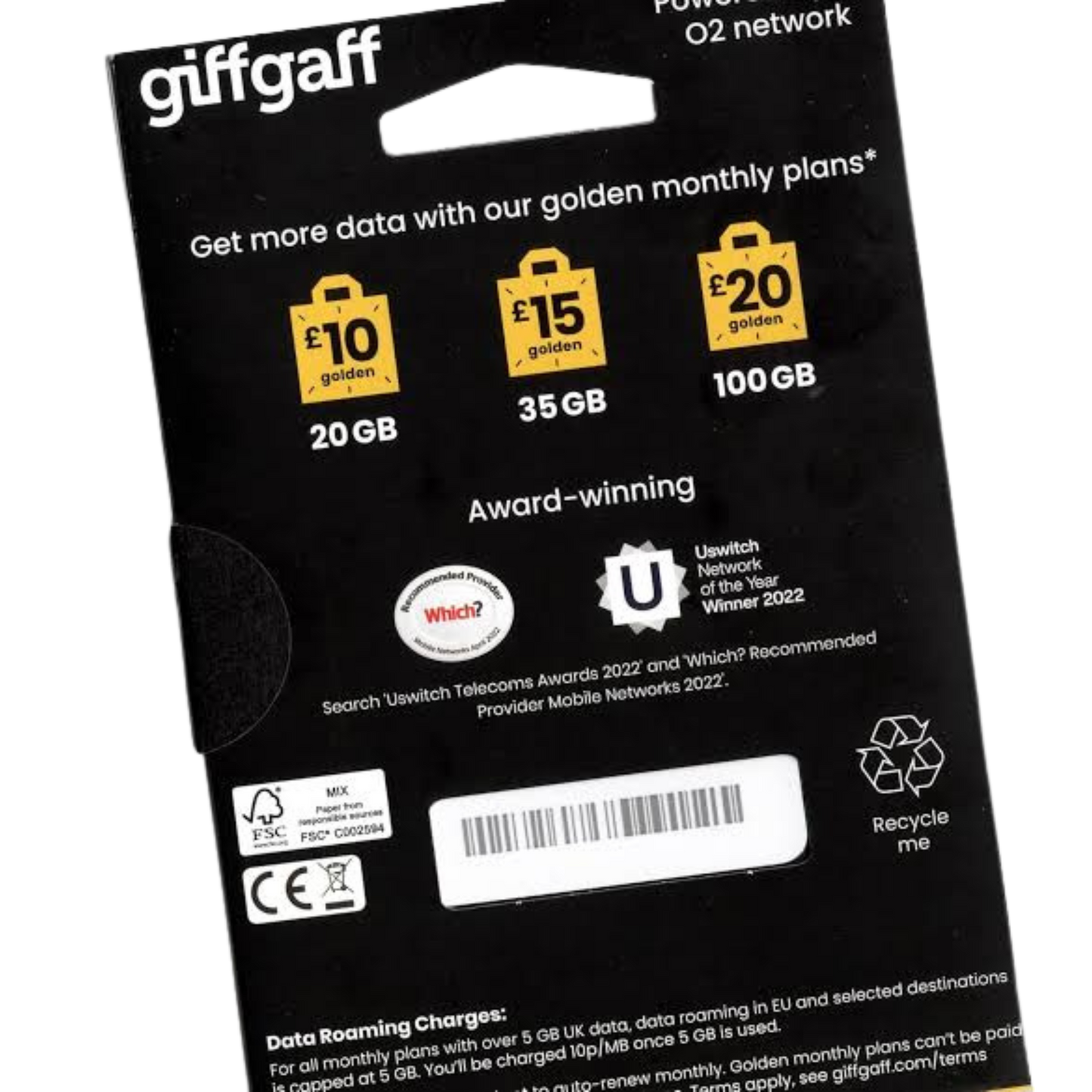 UK Sim Card ( Giffgaff )