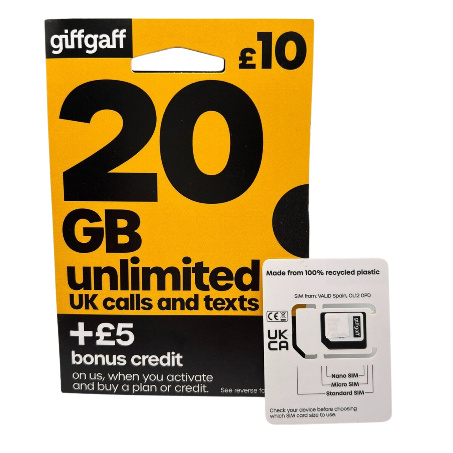 UK Sim Card ( Giffgaff )